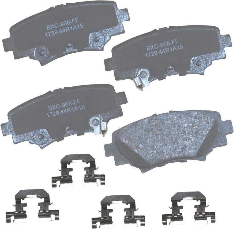 Bendix Premium SBC1729 Ceramic Rear Brake Pads for Mazda 3 2018-2014, 3 Sport 2016-2014 - Image 1